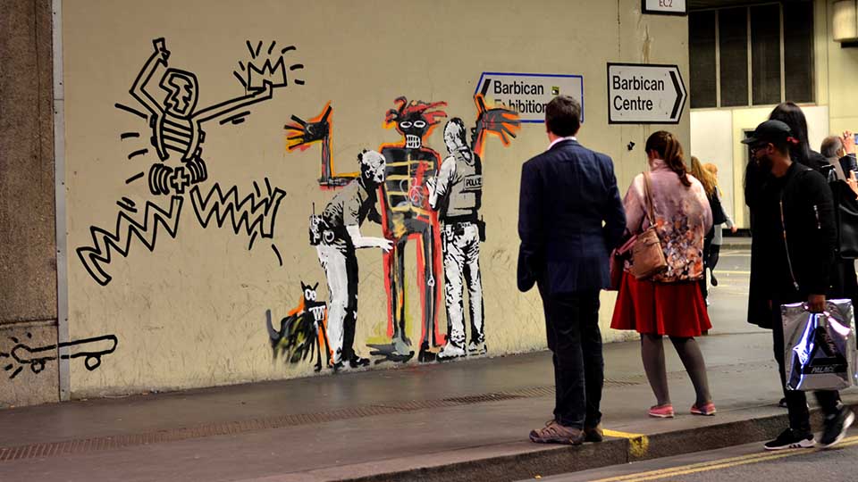 Banksy's work in London