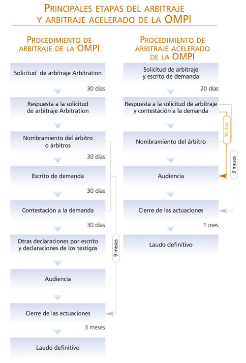 Principales etapas