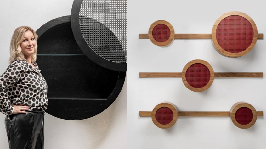Photo of a Anna Maya and her Punto cabinet design
