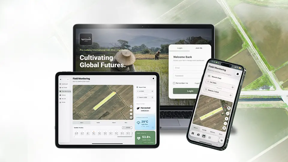 Agriassist, the satellite AI-powered phone application