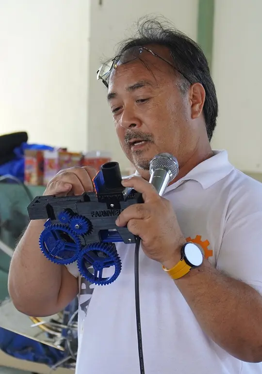 Engr. Delfin Cuevas, an electrical engineer, founder of Farmwell Agricultural Machinery Manufacturing