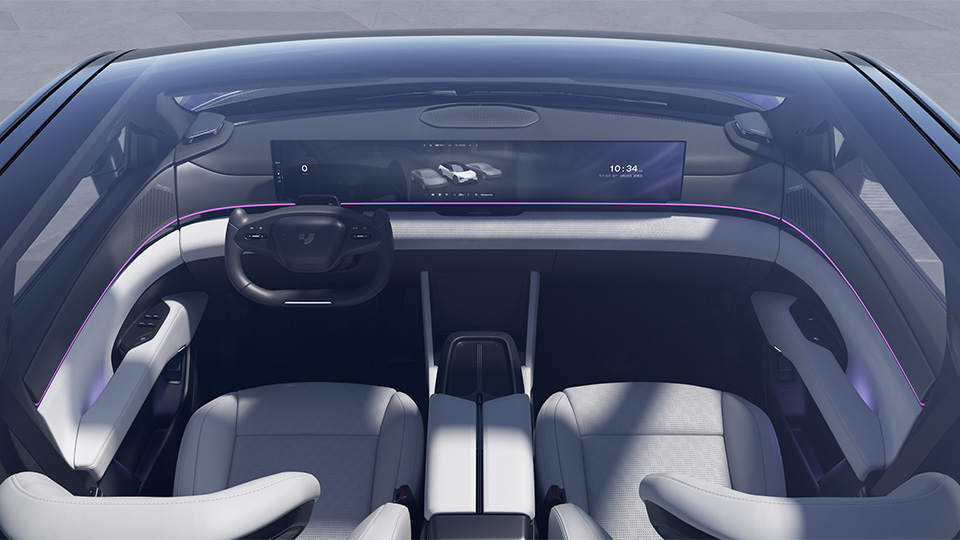 The interior of the Ji Yue 01