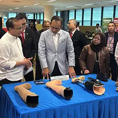 A table displaying the different prostheses of MyB Innovation