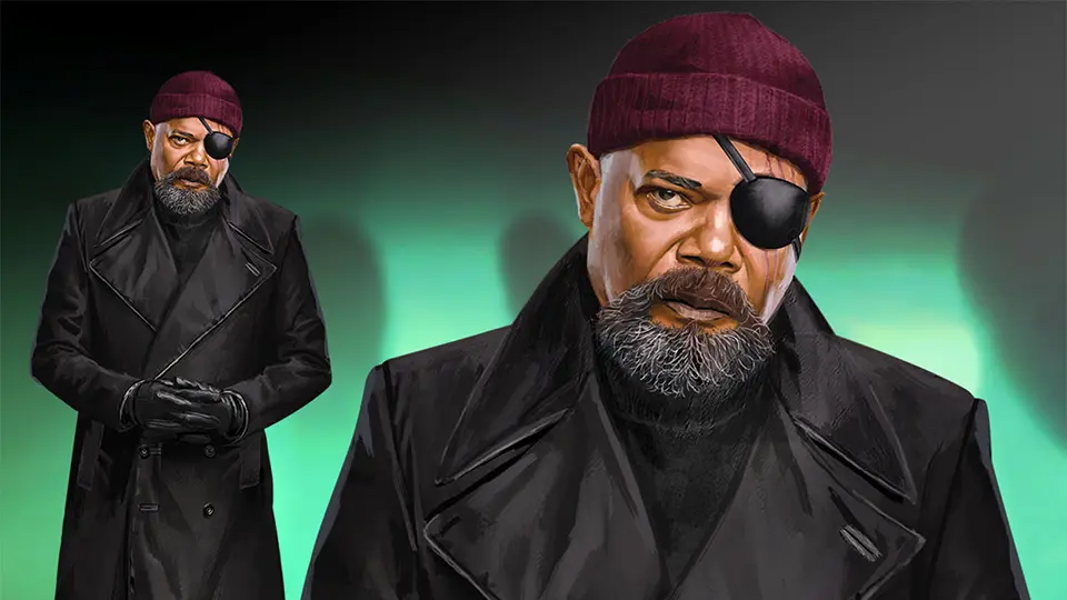 Nick Fury Bob MacNeil's artwork