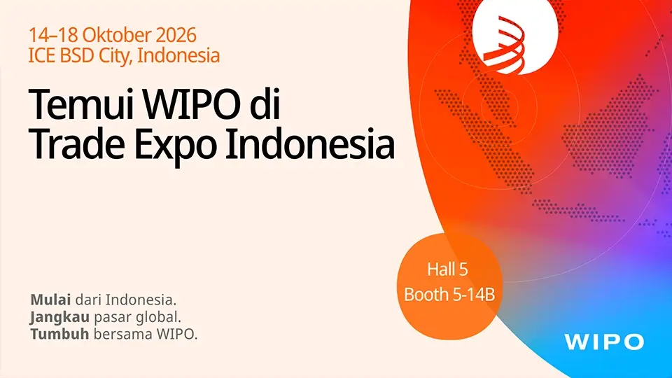 2026 Poster of WIPO at Trade Expo in Indonesia