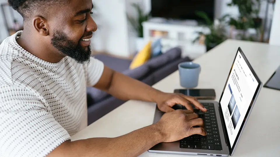 Young african entrepreneur watching ePCT tutorials