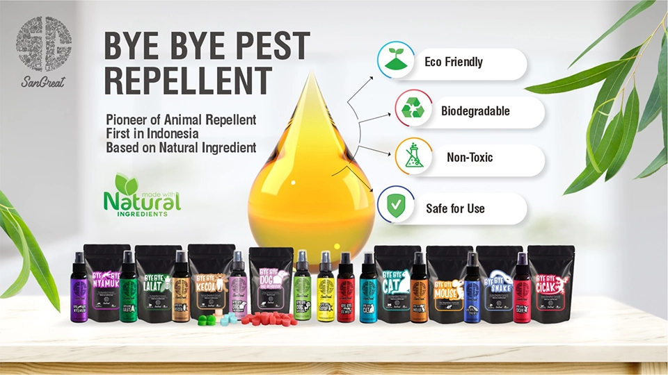 The SanGreat range of natural pest repellent products