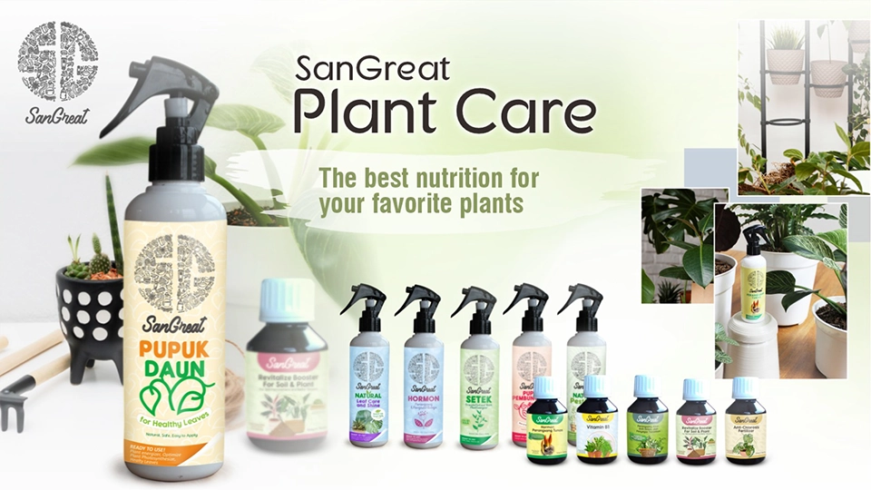 The SanGreat range of plant care products